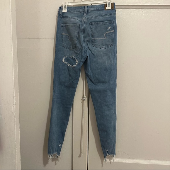 Faux ripped stretchy AE jeans - Picture 2 of 4